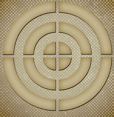 target on dotted grunge background