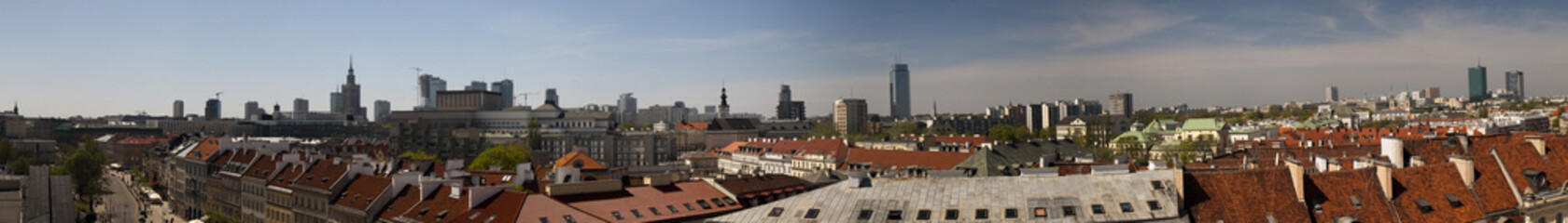 Naklejka premium Panorama Warszawy