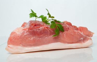 Piece of raw pork