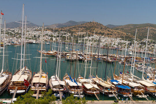 Bodrum Marina From Mugla, Turkey