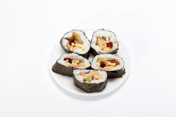 sushi isolated on white background