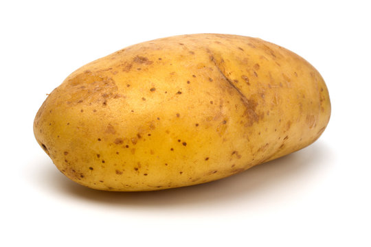 New potatoe isolated on white background