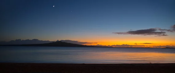 Rolgordijnen Rangitoto Island at Dawn Panorama © Matthew Jones