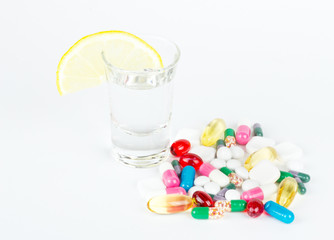 alcohol with medicines