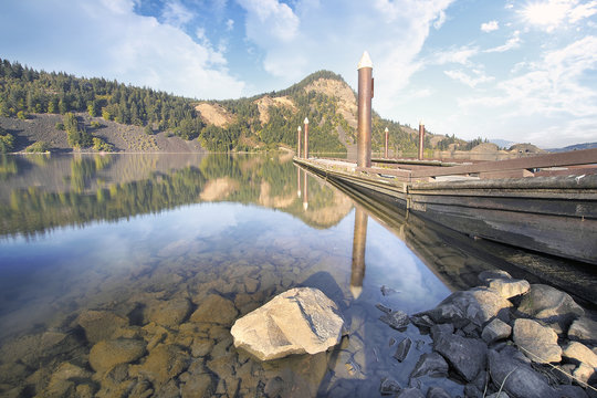 Boat Docks at Drano Lake Washington