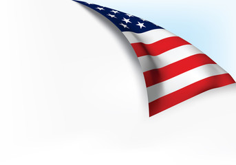 USA flag Page turn