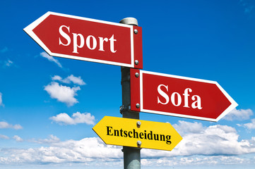 Sport oder Sofa