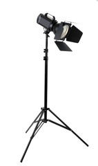 Studio lighting isolated on white