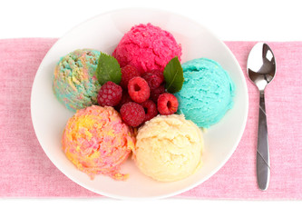 delicious ice cream close-up