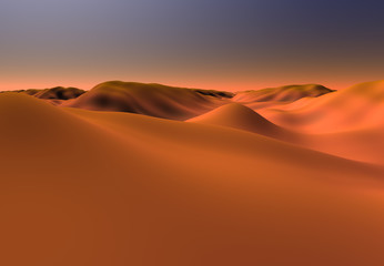 Fototapeta na wymiar Krajobraz Fantasy - Desert
