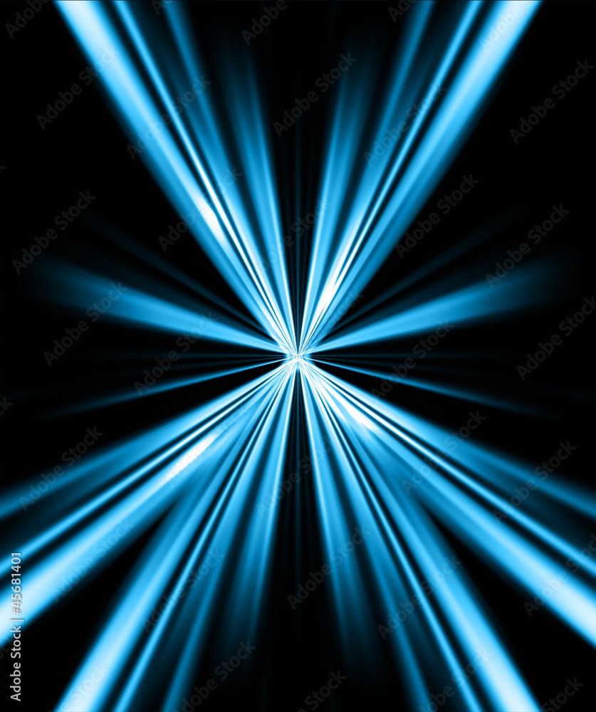 Wall mural abstract shiny blue rays colorful backgrounds vector design