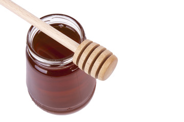 miel aislado en blanco