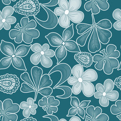 Obraz premium Seamless texture with flowers