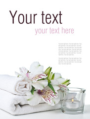 Spa and hygiene concept, isolated, ready template