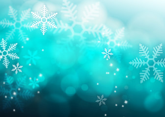 Fototapeta na wymiar Abstract blue Snowflake background