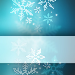 Abstract winter background with copyspace