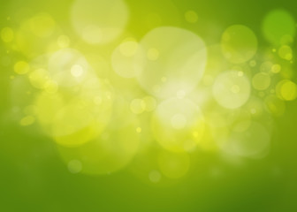 Obraz premium green bokeh abstract light background