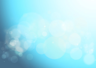 Blue bokeh abstract background