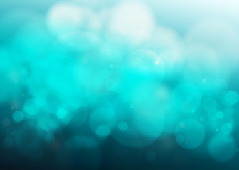 Obraz premium Blue bokeh abstract background