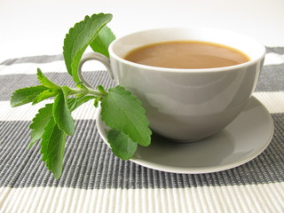 Milchkaffee mit Stevia