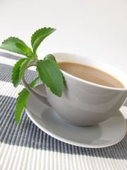 Milchkaffee mit Stevia