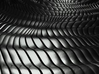 3d wavy aluminium background abstract silver pattern