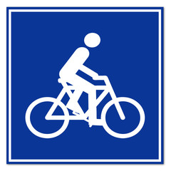 Obraz premium Señal ciclista
