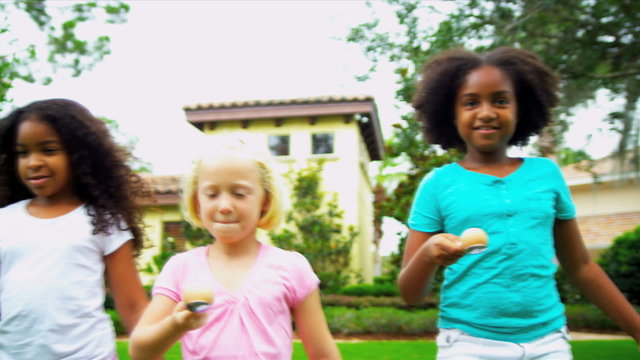 Childhood Friends Enjoying Sport Competition