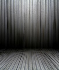 3d grunge metal panels wall