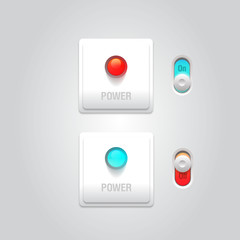 User interface power sliders(On OFF)