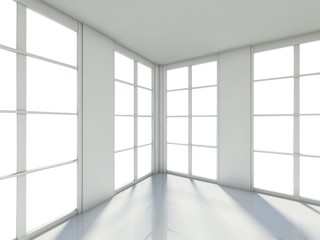 Empty room, 3d house interior