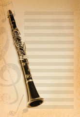 musical background with flute