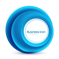 Abstract vector swirl circles background