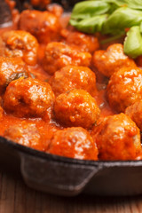 Meat balls with tomato sauce