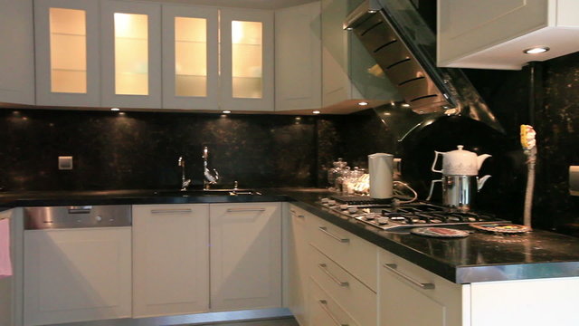 kitchen in luxury  home