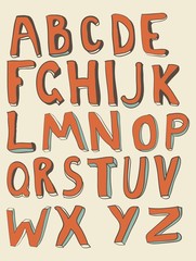convex funky alphabet