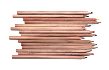 Fototapeta premium Colored pencils isolated on white