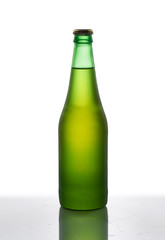 Green bottle of beer