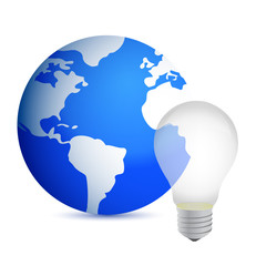 business idea concept world globe illustration