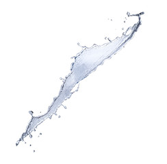 Water splash on white background 