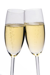 Two glasses of champagne