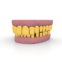 golden teeth