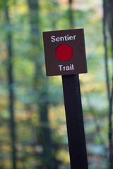 Trail signpost