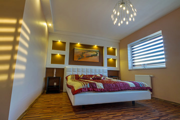 Modern master bedroom interior