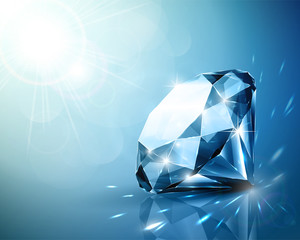 Shimmering diamond background
