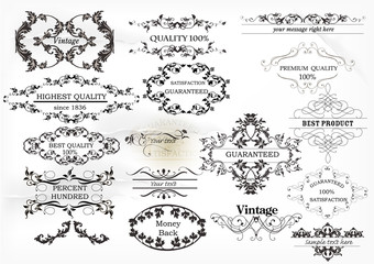 Collection of vintage labels