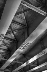 Highway infrastructure B&W image