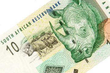 Südafrikanische Banknote - Zehn Südafrikanische Rand