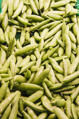 Fresh Green Beans in Market