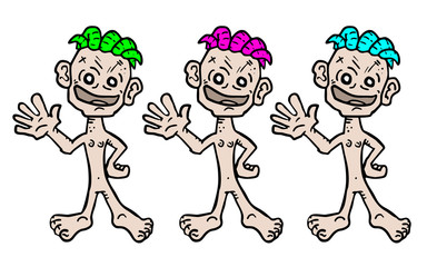 Happy friends drawing